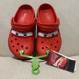 NWT Lightening McQueen Crocs